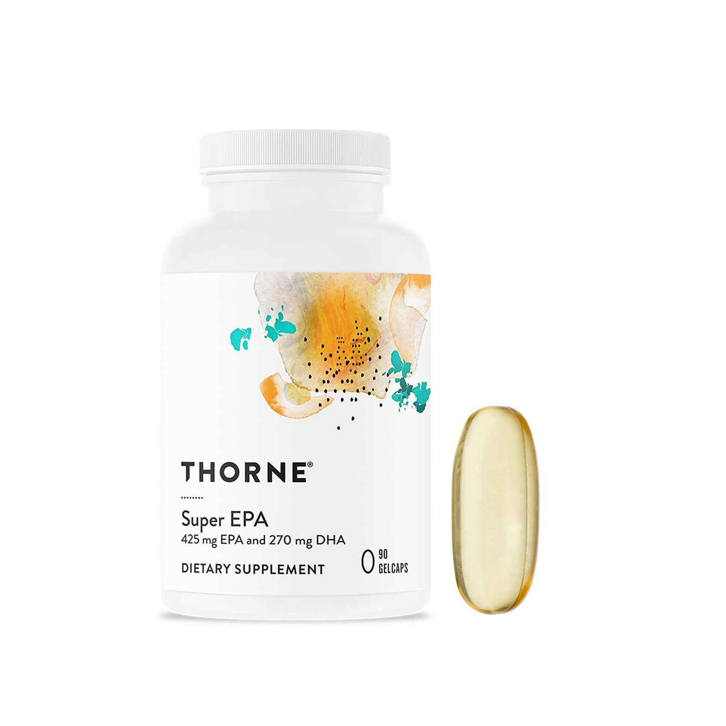 Dietary Supplement THORNE® Super EPA EPA / DHA 425 mg - 275 mg Strength Gelcap 90 per Bottle
