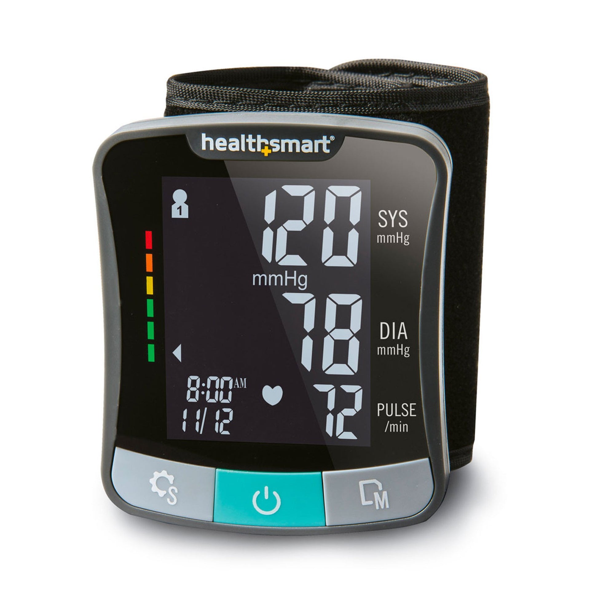 Home Automatic Digital Blood Pressure Monitor MABIS® One Size Fits Most Cuff Wrist Nylon Cuff Talking Model