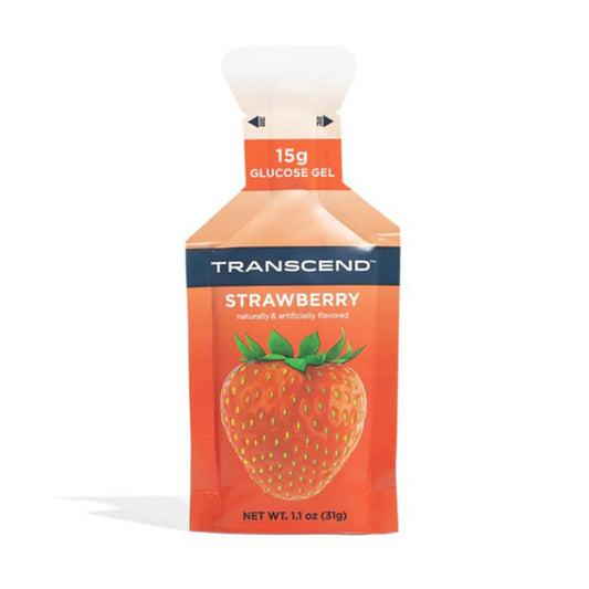 Glucose Supplement Transcend™ 3 per Pack Gel Strawberry Flavor