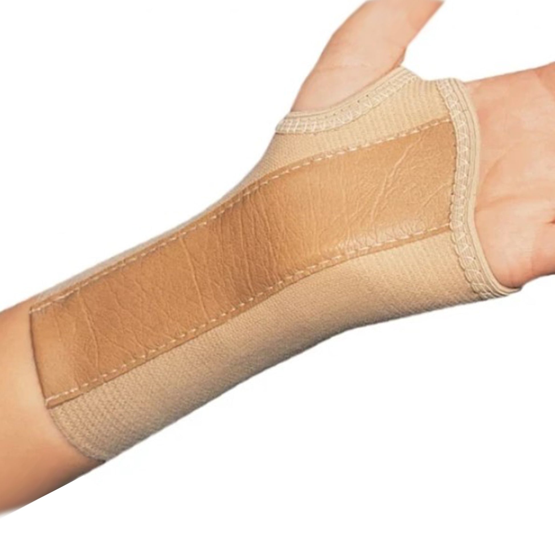 Wrist Brace ProCare® Low Profile / Contoured / Wraparound Aluminum / Cotton / Elastic Left Hand Beige Small