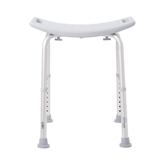 Bath Bench McKesson Without Arms Aluminum Frame Without Backrest 19-1/4 Inch Seat Width 300 lbs. Weight Capacity