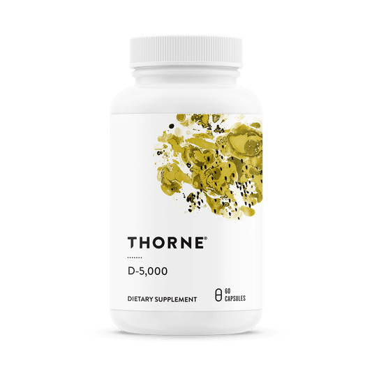 Vitamin Supplement THORNE® D-5,000 Vitamin D3 125 mcg Strength Capsule 60 per Bottle