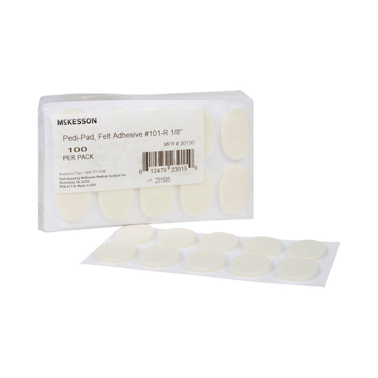 Protective Pad McKesson Pedi-Pad Size 101 Adhesive Backing Foot