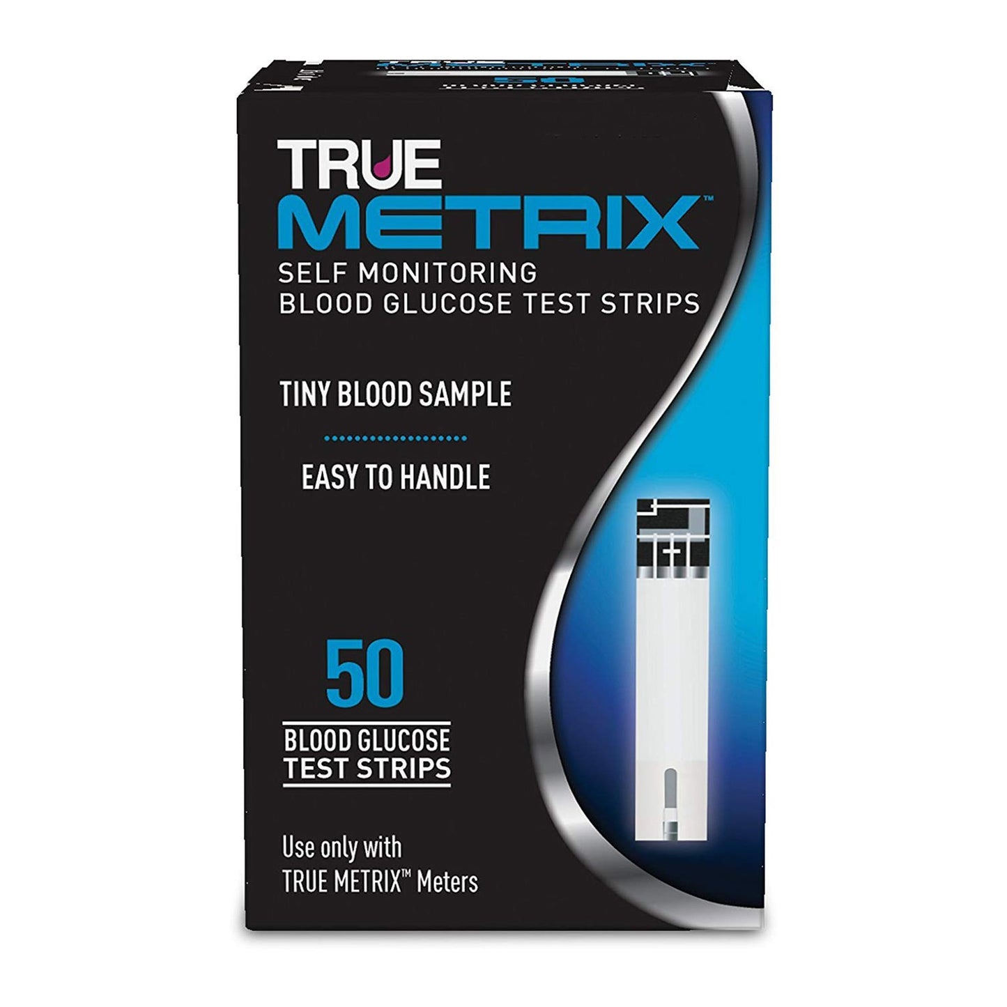 Blood Glucose Test Strips TRUE METRIX® 50 Strips per Pack For Truemetrix® Blood Glucose Meter