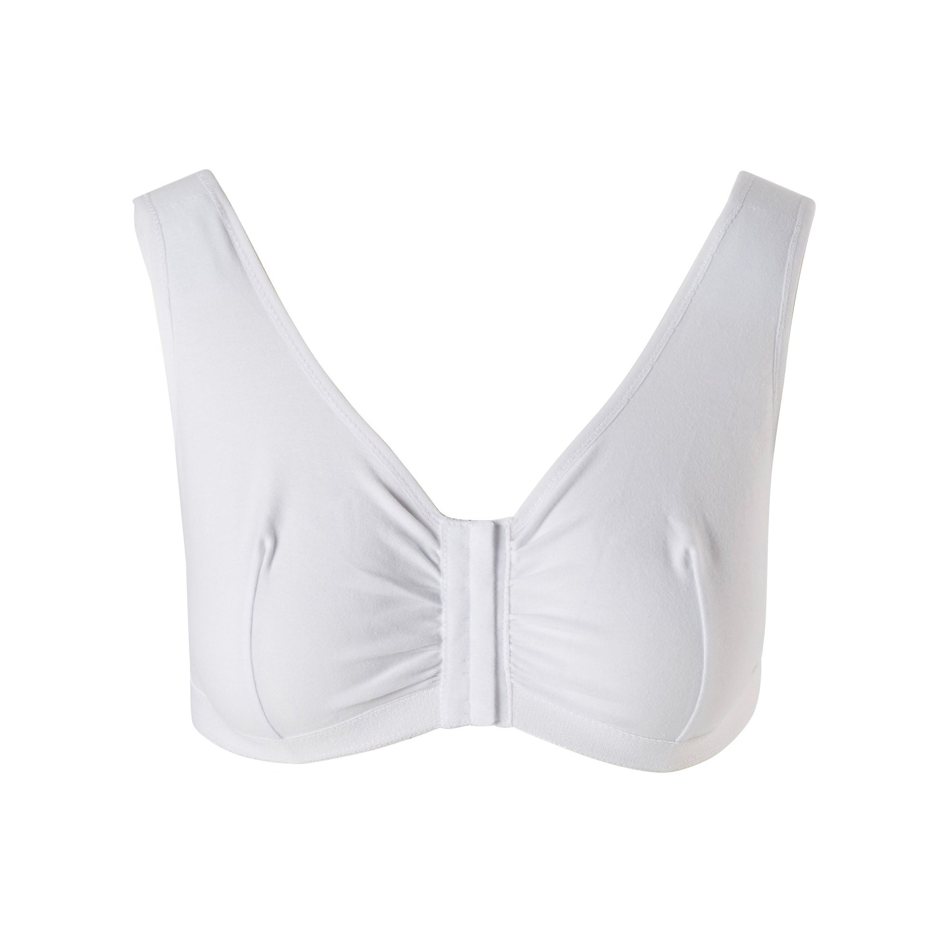 Post-Surgical Bra McKesson 36 Inch Chest White Front Hook and Eye Closure Hook and Loop Shoulder Strap