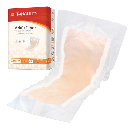 Bladder Control Pad Tranquility® 9 X 24 Inch Heavy Absorbency Super Absorbent Core One Size Fits Most