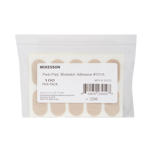 Protective Pad McKesson Pedi-Pad Size 101-A Adhesive Backing Foot
