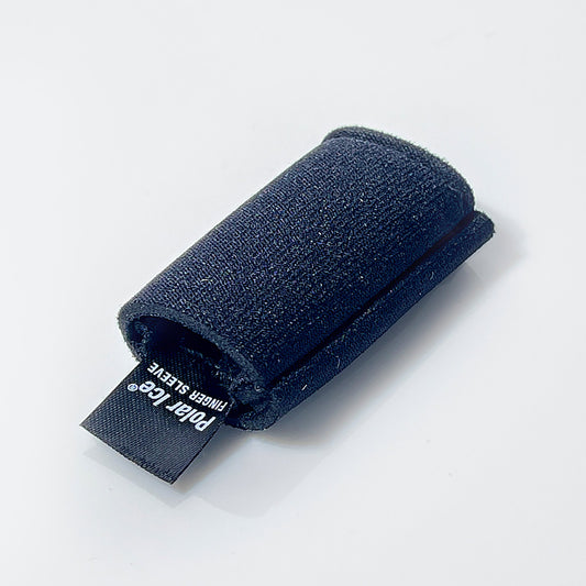 Cold Therapy Finger Sleeve Polar Ice® Adult One Size Fits Most Pull On Finger Black