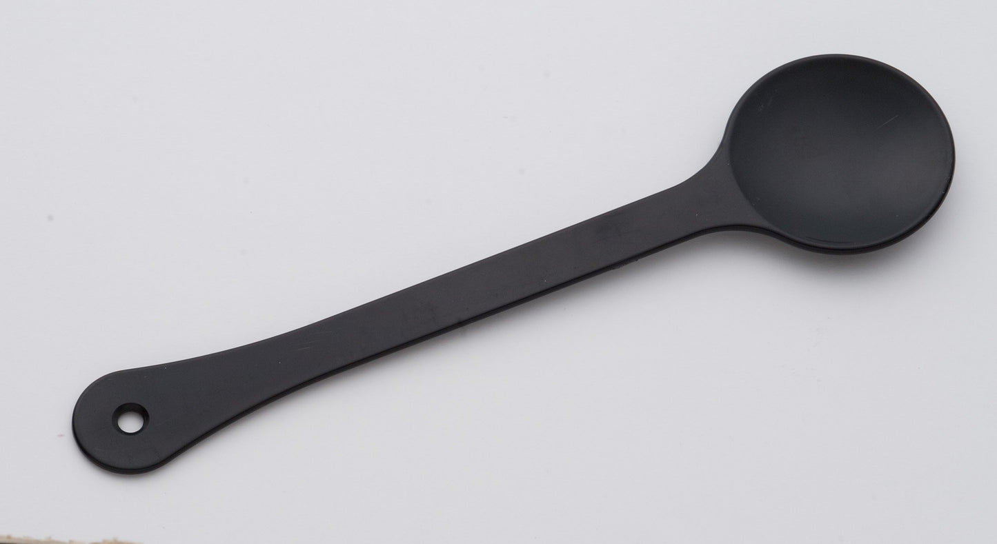Eye Occluder 9-3/4 Inch Length Long Handle Style Cupped Black Plastic