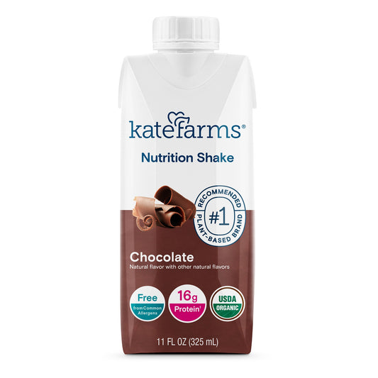 Oral Supplement Kate Farms Nutrition Shake Chocolate Flavor Liquid 11 oz. Carton