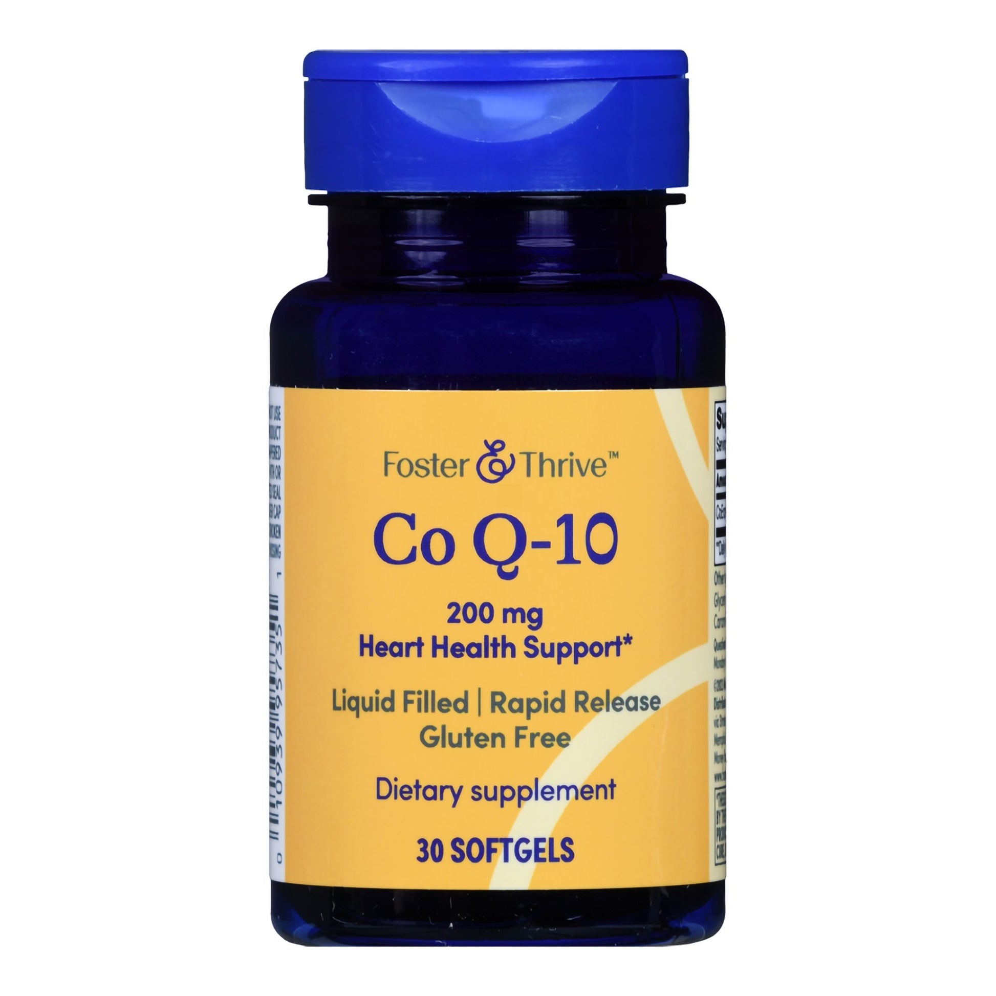 Vitamin Supplement Foster & Thrive™ Coenzyme Q-10 200 mg Strength Softgel 30 per Bottle