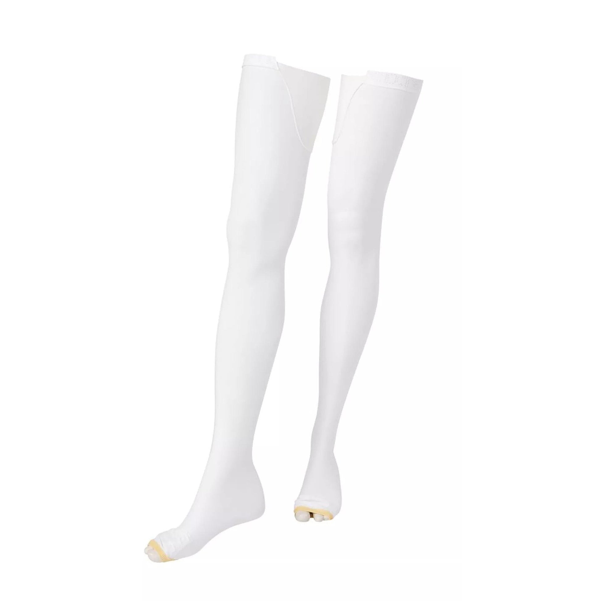 Anti-embolism Stocking T.E.D.™ Thigh High Small / Regular White Inspection Toe