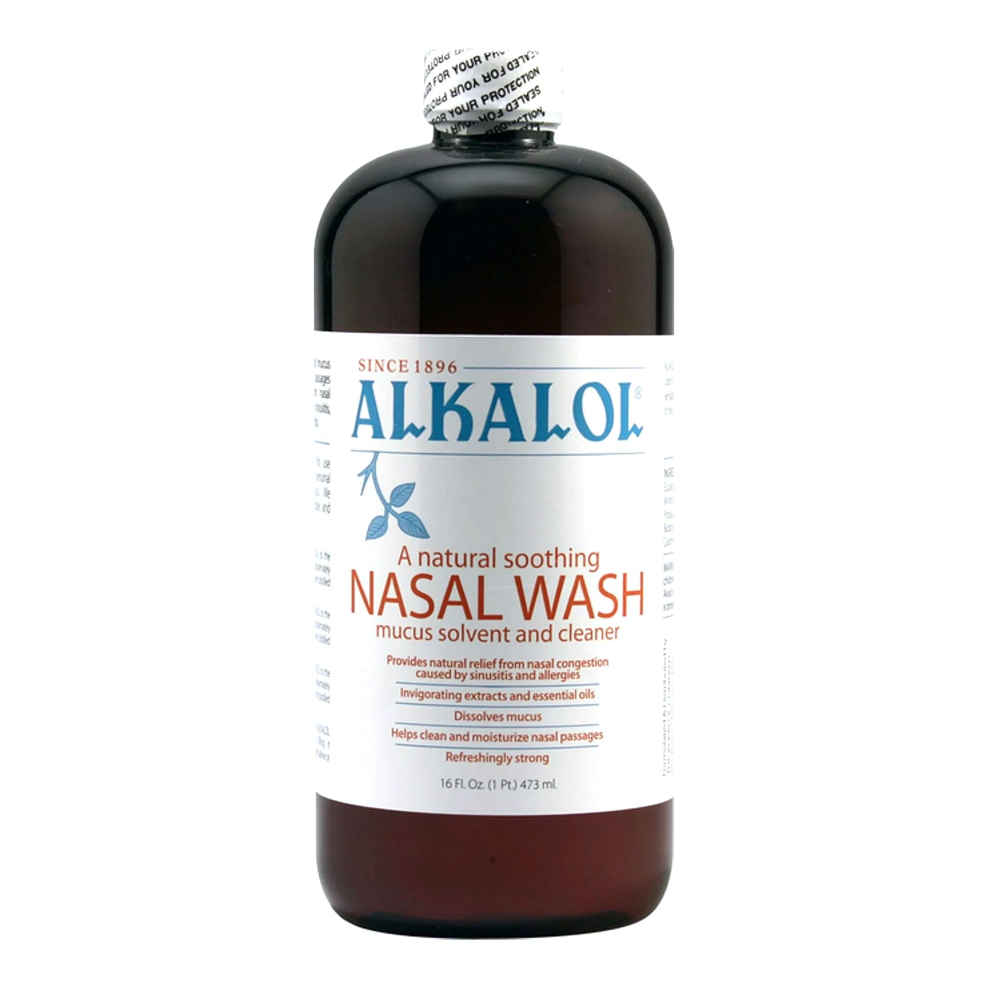 Mucus Solvent and Nasal Wash Alkalol® Liquid 16 oz.
