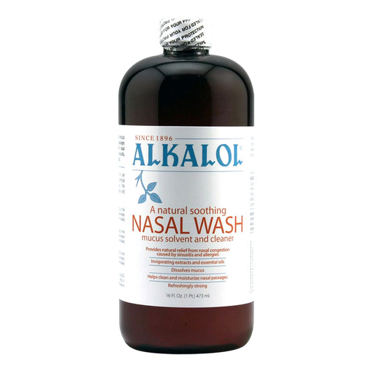 Mucus Solvent and Nasal Wash Alkalol® Liquid 16 oz.