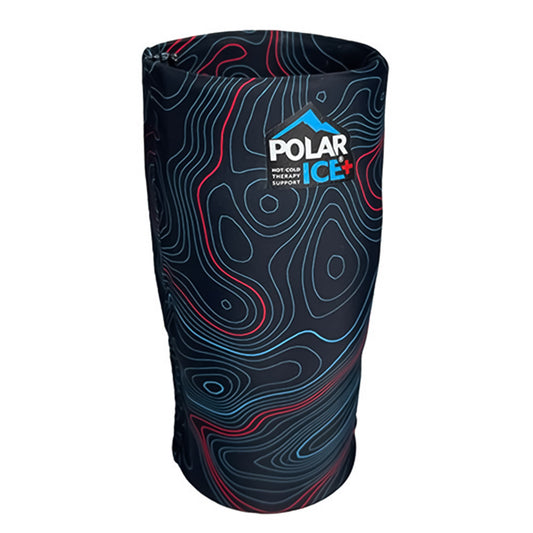 Hot / Cold Relief Sleeve Polar Ice® Small / Medium Gray Swirl Knee / Elbow / Shin