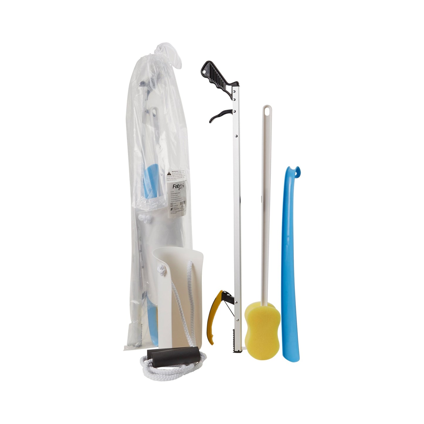 ADL Hip / Knee Equipment Kit FabLife™ Standard Reacher - 26 Inch Length / Shoehorn - 18 Inch Length