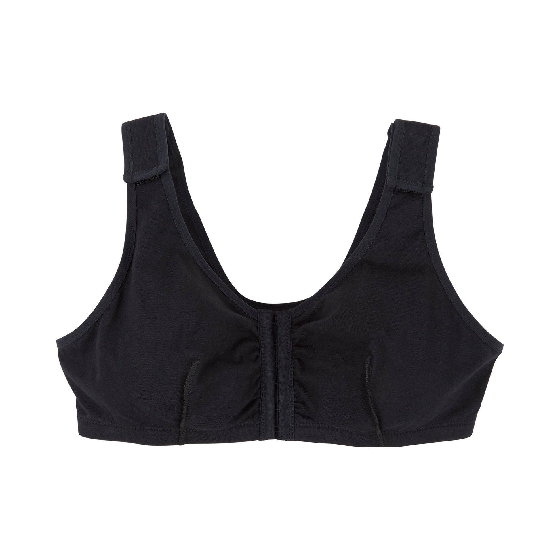 Post-Surgical Bra McKesson 40 Inch Chest Black Front Hook and Eye Closure Hook and Loop Shoulder Strap