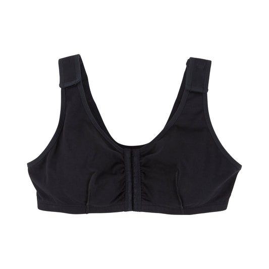 Post-Surgical Bra McKesson 40 Inch Chest Black Front Hook and Eye Closure Hook and Loop Shoulder Strap