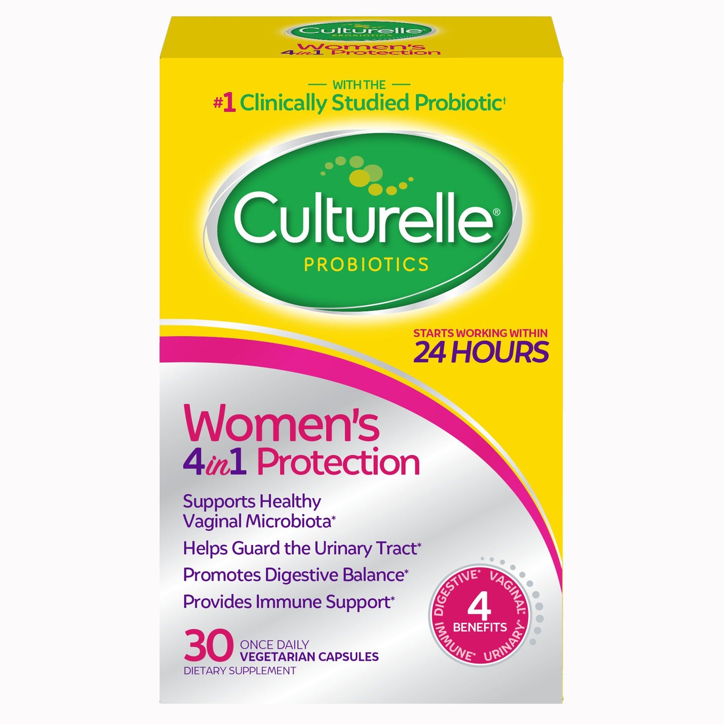 Probiotic Dietary Supplement Culturelle® 30 per Box Capsule