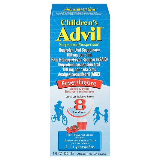 Children's Pain Relief Advil® 100 mg / 5 mL Strength Ibuprofen Oral Suspension