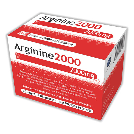 Oral Supplement Arginine 2000 Unflavored Powder 4 Gram Individual Packet