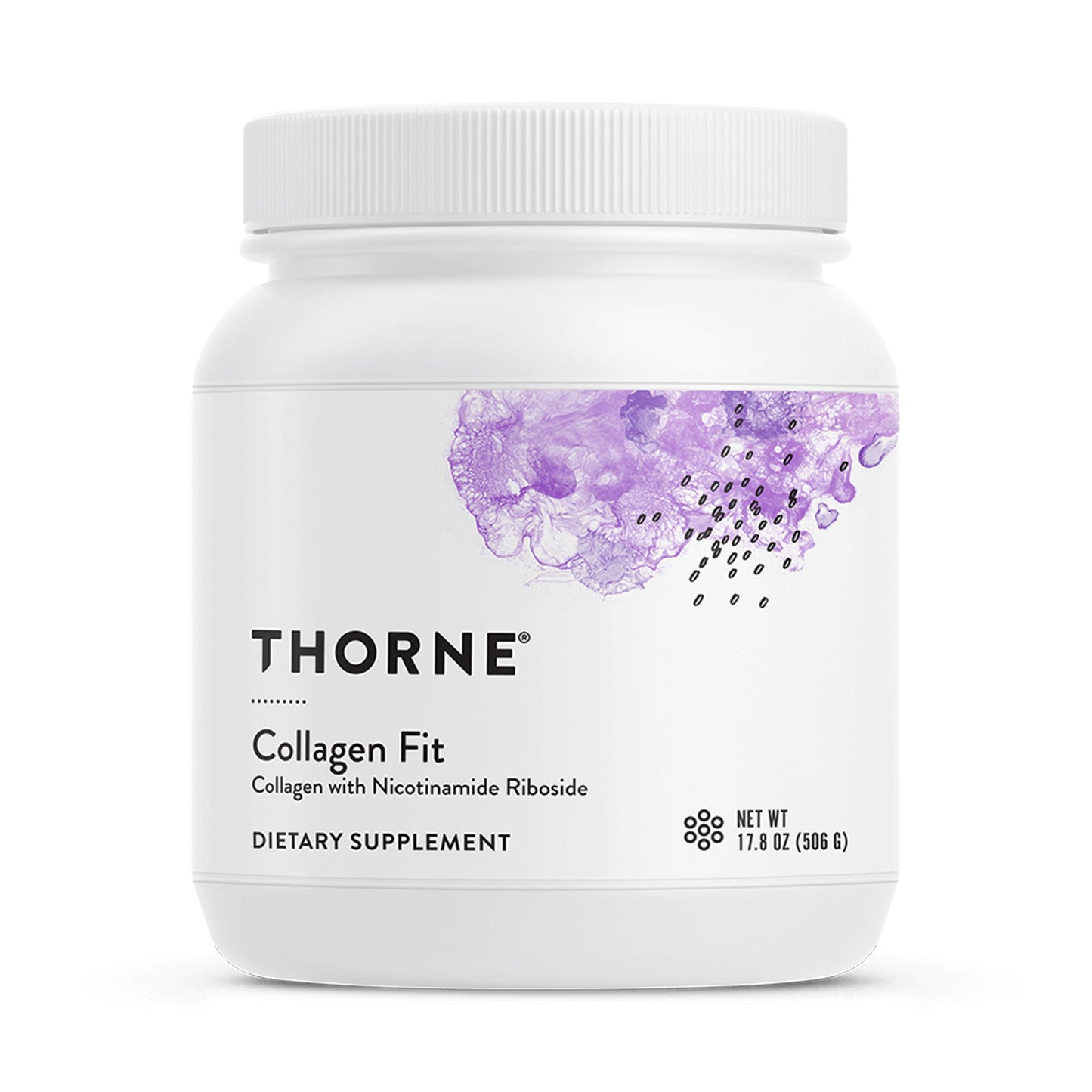 Oral Supplement THORNE® Collagen Fit Unflavored Powder 17.8 oz. Canister