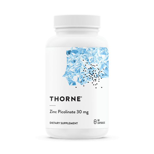 Dietary Supplement THORNE® Zinc Picolinate Zinc 30 mg Strength Capsule 60 per Bottle