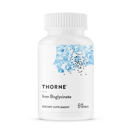 Dietary Supplement THORNE® Iron Bisglycinate Iron 25 mg Strength Capsule 60 per Bottle