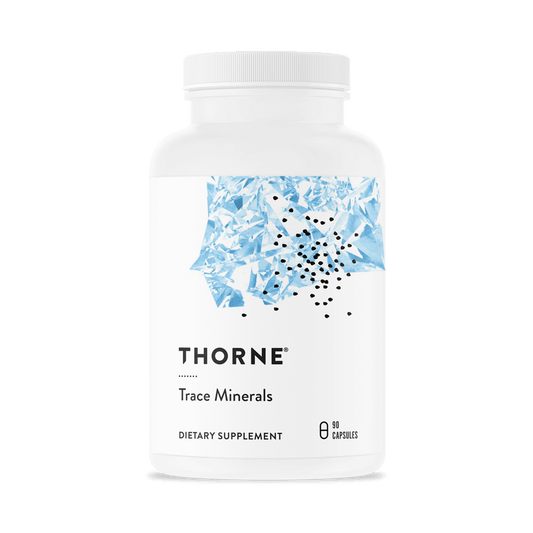 Dietary Supplement THORNE® Trace Minerals Zinc / Selenium / Manganese / Chromium / Boron 15 mg - 100 mcg - 2.5 mg - 100 mcg - 700 mcg Strength Capsule 90 per Bottle