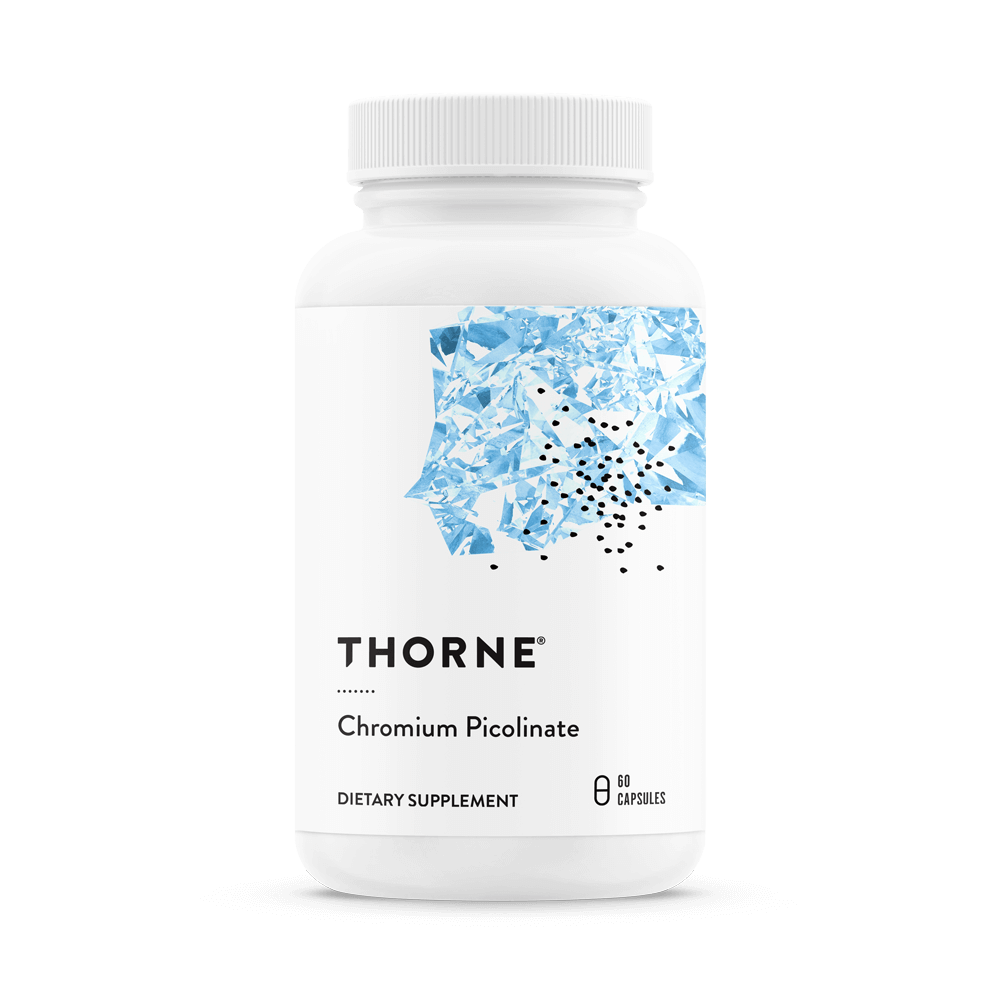 Dietary Supplement THORNE® Chromium Picolinate Chromium 500 mcg Strength Capsule 60 per Bottle