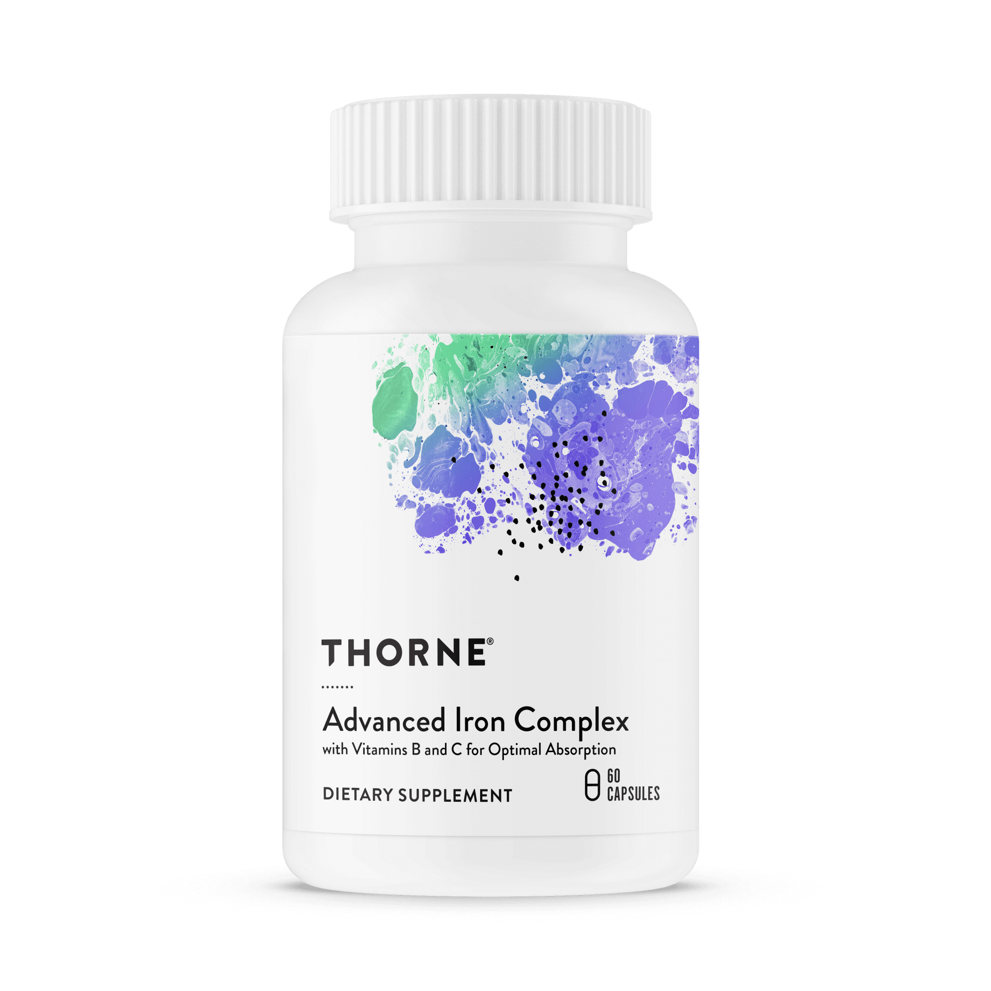 Dietary Supplement THORNE® Ferrasorb Iron Bisglycinate 36 mg Strength Capsule 60 per Bottle