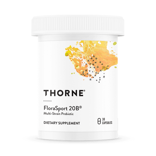 Probiotic Dietary Supplement THORNE® FloraSport 20B® 30 per Bottle Capsule