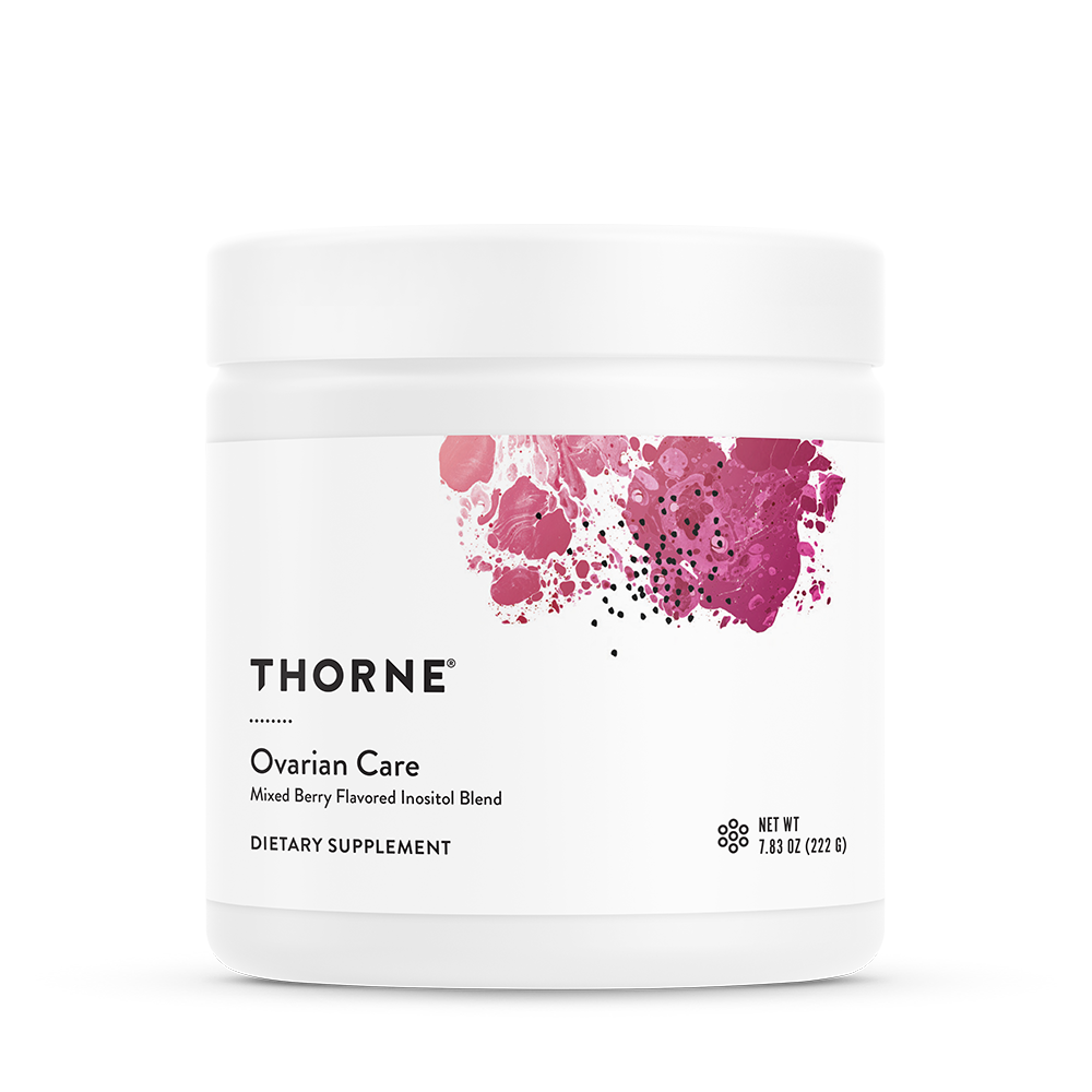 Oral Supplement THORNE® Ovarian Care Mixed Berry Flavor Powder 7.55 oz. Canister