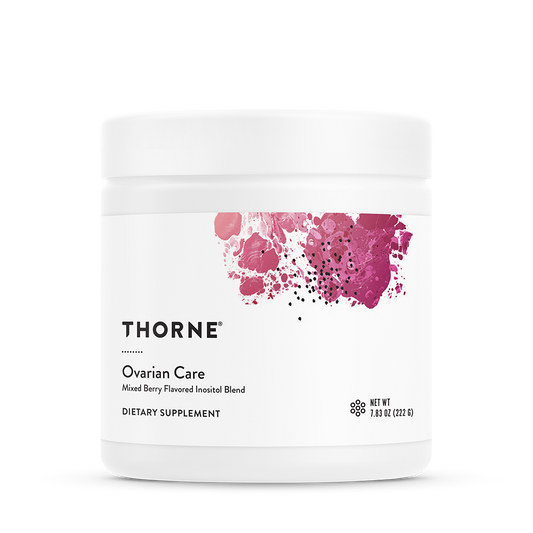Oral Supplement THORNE® Ovarian Care Mixed Berry Flavor Powder 7.55 oz. Canister