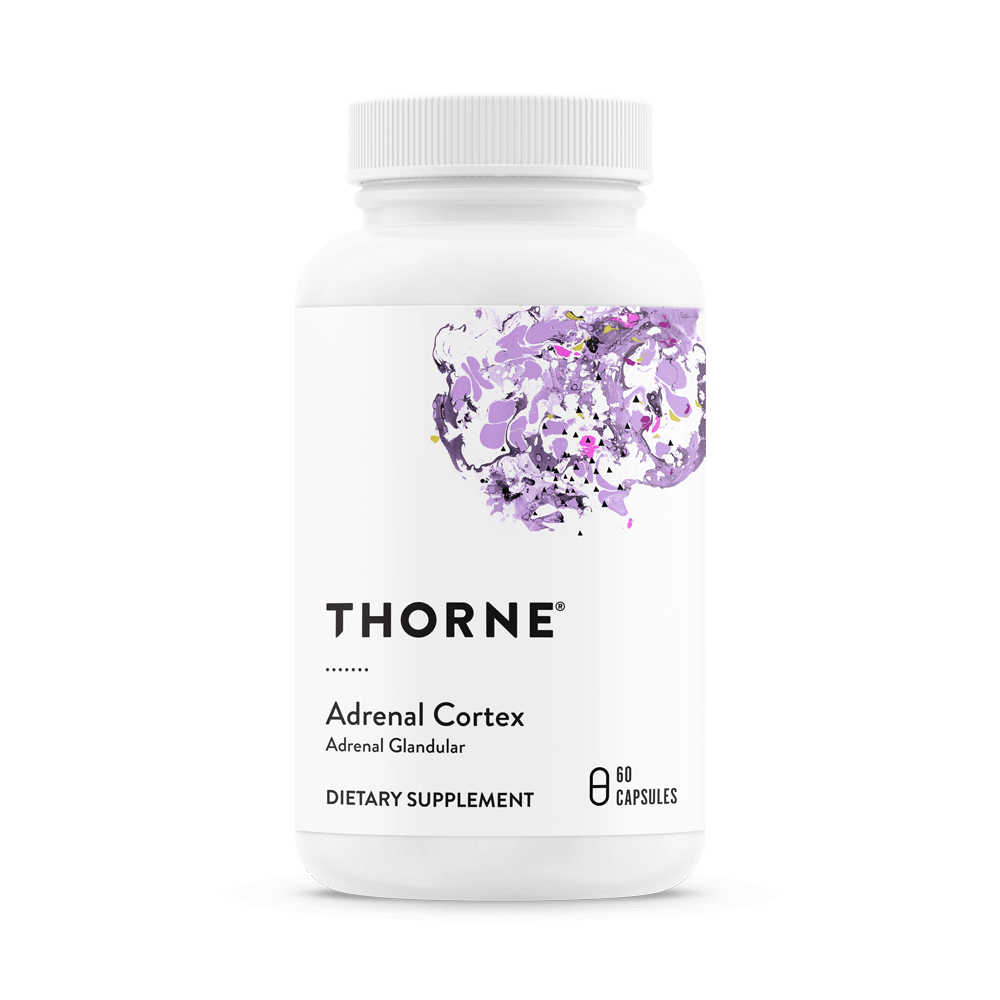 Dietary Supplement THORNE® Adrenal Cortex Adrenal Cortex (Bovine) 50 mg Strength Capsule 60 per Bottle