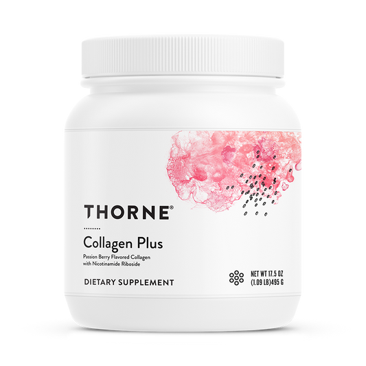 Oral Supplement THORNE® Collagen Plus Passion Berry Flavor Powder 17.5 oz. Canister