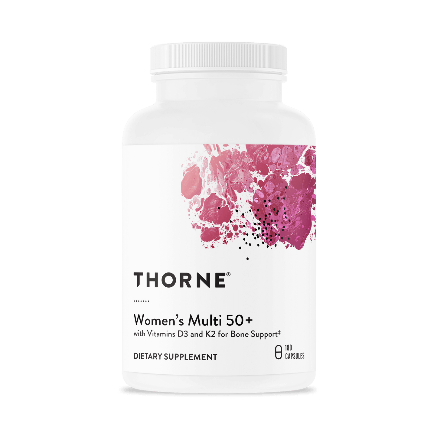 Multivitamin Supplement THORNE® Women's Multi 50+ Vitamin A 1,875 mcg Strength Capsule 180 per Bottle