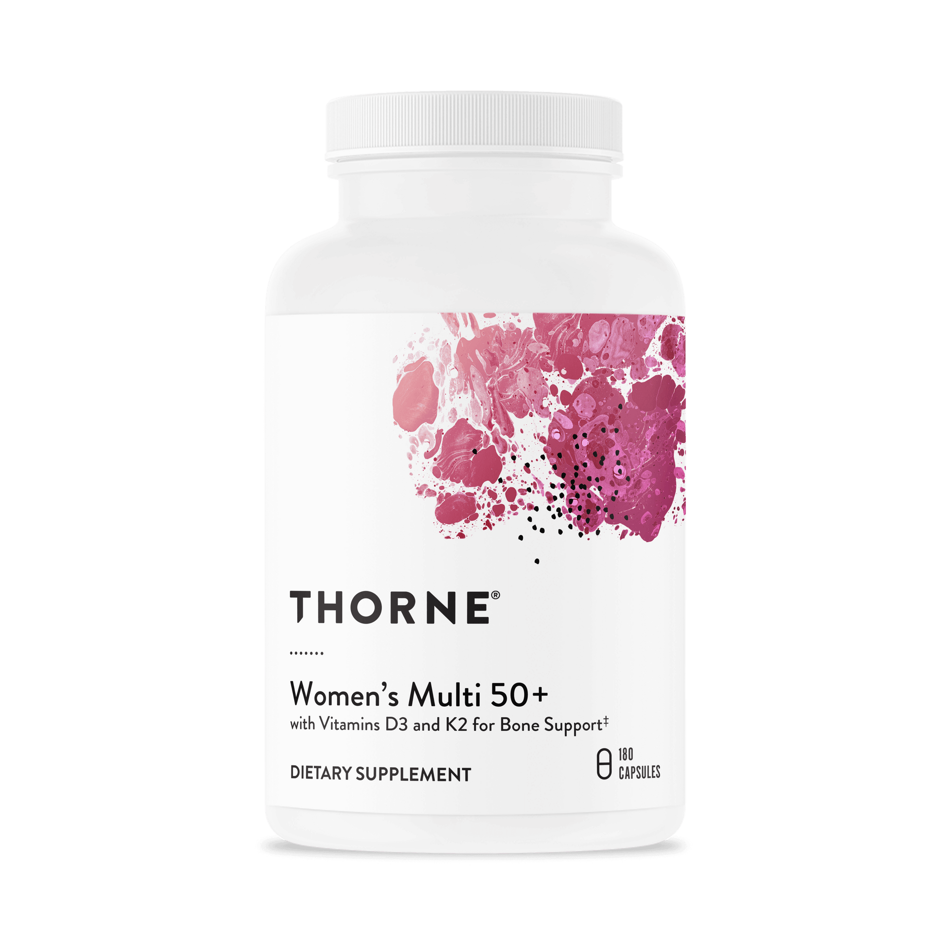 Multivitamin Supplement THORNE® Women's Multi 50+ Vitamin A 1,875 mcg Strength Capsule 180 per Bottle