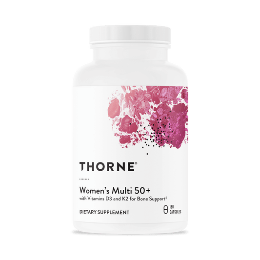 Multivitamin Supplement THORNE® Women's Multi 50+ Vitamin A 1,875 mcg Strength Capsule 180 per Bottle